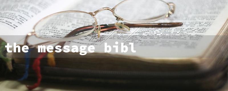 the message bible audio（The Message Bible YT Audio）