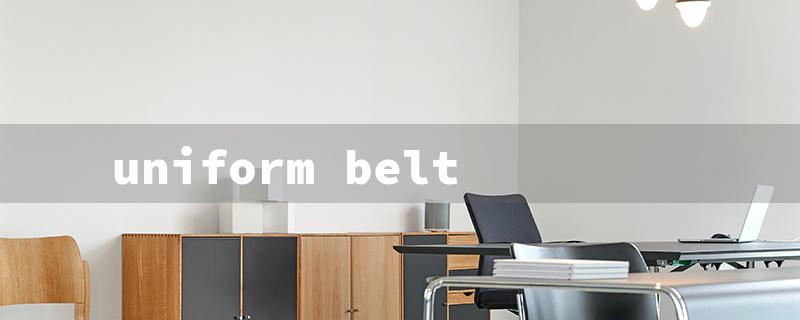 uniform belt（Uniform Buckle Rules）