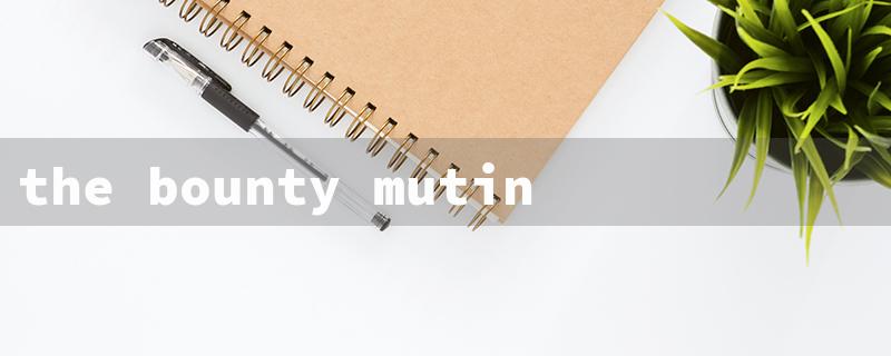 the bounty mutiny book