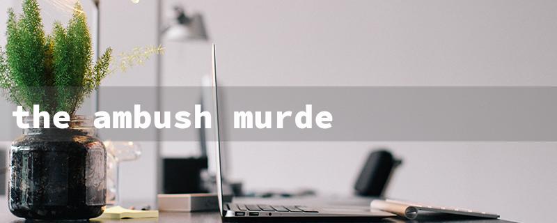 the ambush murders（The Ambush Murders）