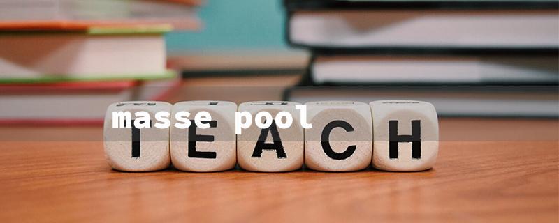 masse pool（Masse Pool Shot: 15-Character English Title Requirements）