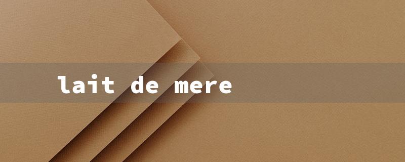 lait de mere（Lait de Mère: Meaning）