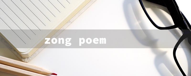 zong poem